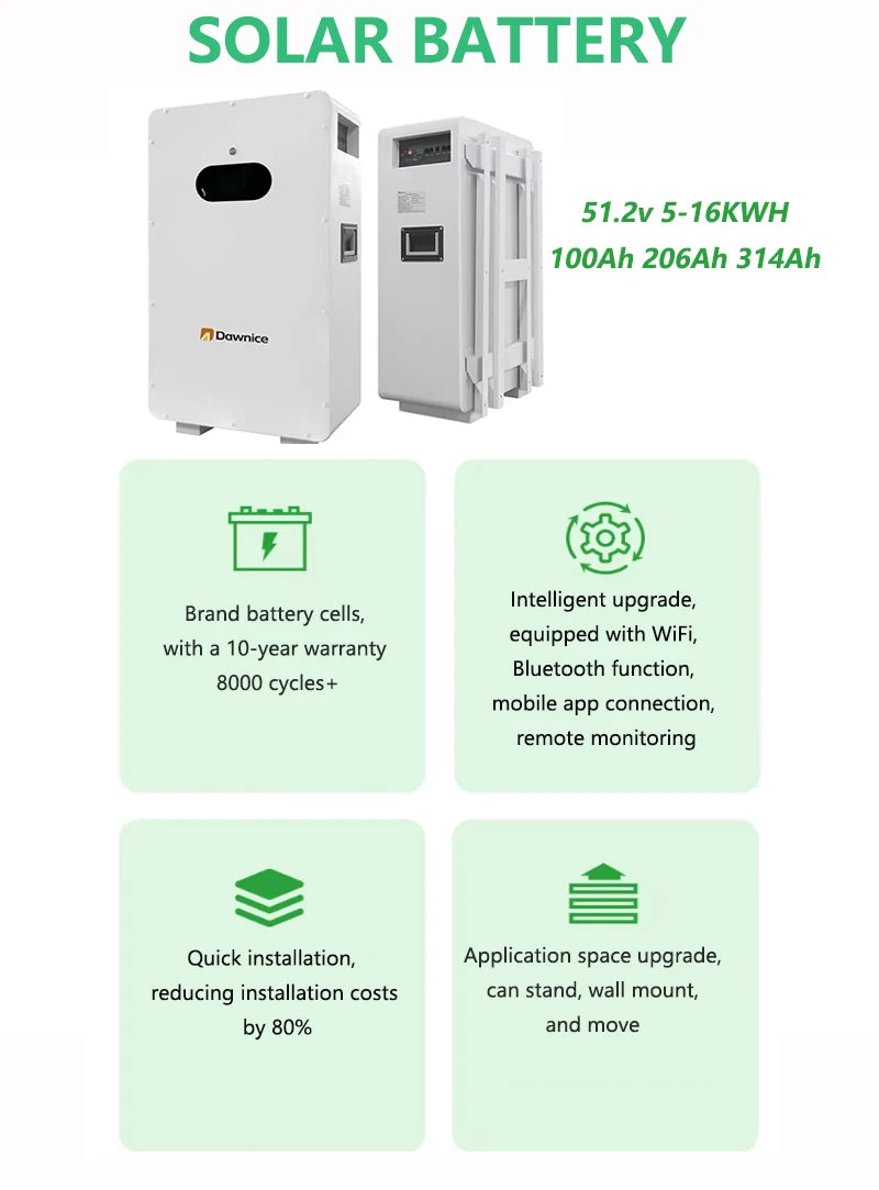 10kw 12kw 20kw 30kw 50kw Lifepo4 Solar Generator Home Energy Storage Lithium Battery Backup wall mounted lithium battery pack