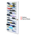36-Pair Over-the-Door Shoe Rack – 12-Layer Closet Organizer