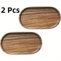 Two wooden trays on a white background with '2 Pcs' text above.