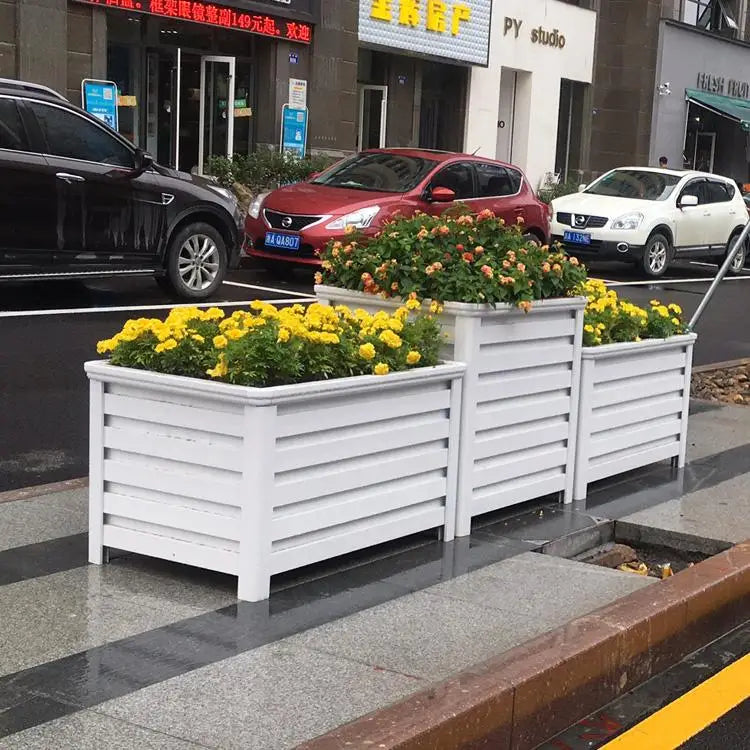 Rectangle Outdoor aluminum Metal Planter Raised Garden Beds For Gardening Vegetables Flower