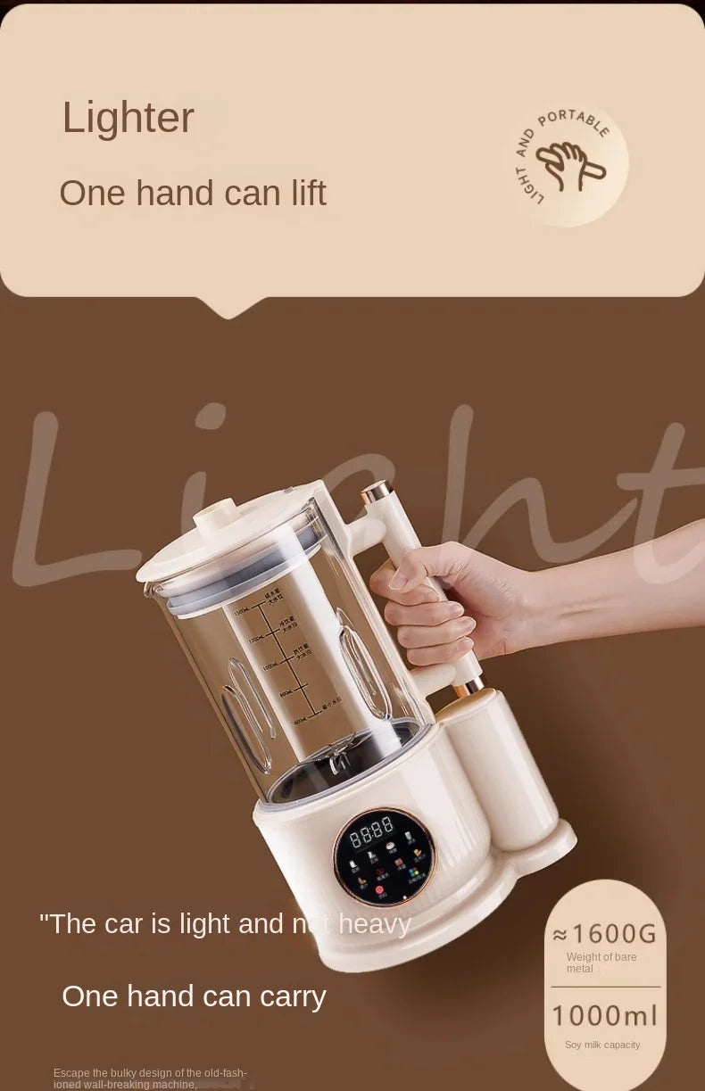 Electric Soy Milk Machine Mixer Machine Automatic Intelligent Food Blender Fruit Juicer Wall Breaking Rice Paste Maker