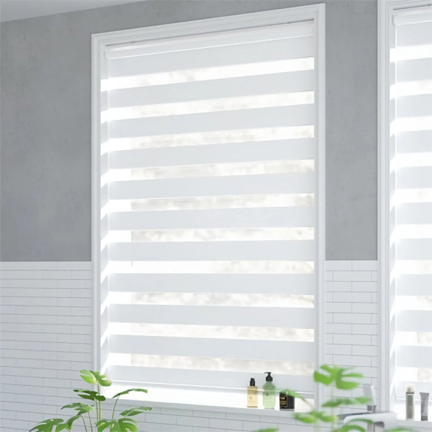 For Home Electric Day And Night Auto Solar Panel Window Shade Curtains Smart Zebra Motorized Blinds Automatic Zebra Blind