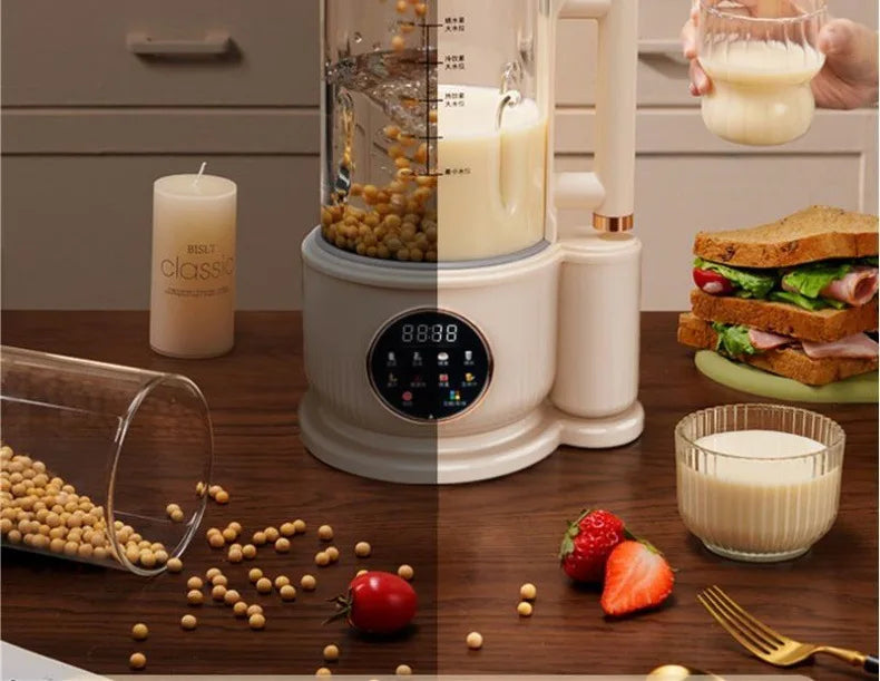 Electric Soy Milk Machine Mixer Machine Automatic Intelligent Food Blender Fruit Juicer Wall Breaking Rice Paste Maker