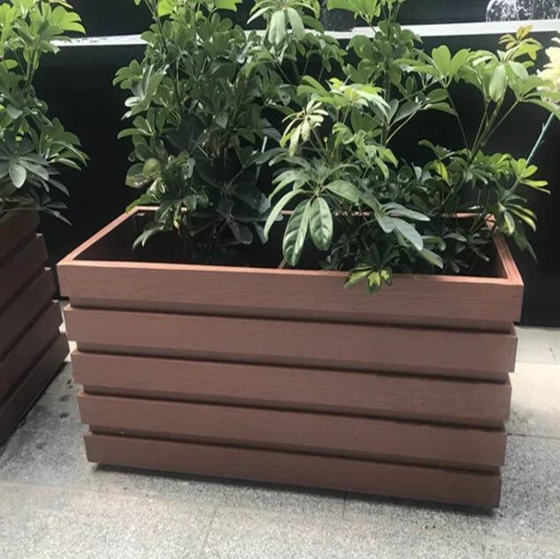 Rectangle Outdoor aluminum Metal Planter Raised Garden Beds For Gardening Vegetables Flower