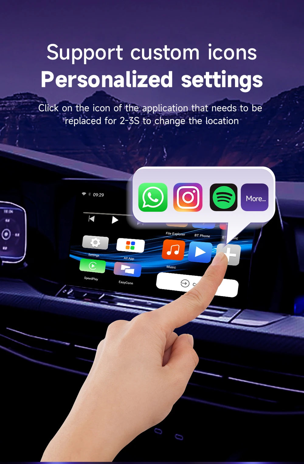 HEYINCAR CarPlay Smart Ai Box Plus Android Wireless CarPlay Android Auto Adapter For Netflix For YouTube Car Play Ai tv box