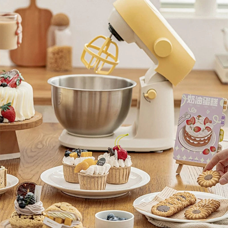 Electric Stand Food Mixer Cream Blender Eggs Beater Cake Knead Dough Mixing Chef Grinding Machine Meat Grinder Vegetable Chopper