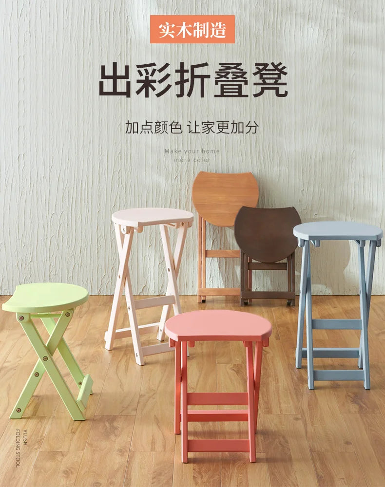 Stool for Bathroom Folding Small Chair Kitchen Stools Portable Cabinet Washbasin Plastic Step Sitz Bath Non-slip Fannd Des Vers