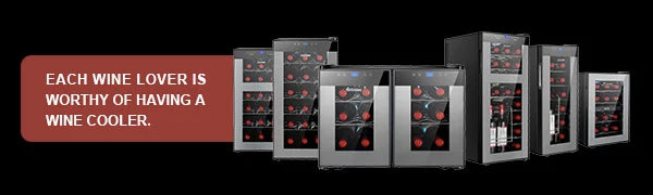 Wine Fridge Dual Zone,18 Bottles Wine Cooler Refrigerator Chiller Upper Zone 46f-54f Lower Zone 54f-65f for Red White Wine Champ