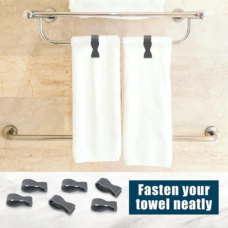 6Pcs Towel Clip For Kitchen Hand Towel Clip For Kitchen Oven Dishwasher Stove Bathroom Towel Rack Clothing Towel For Fixing Tool