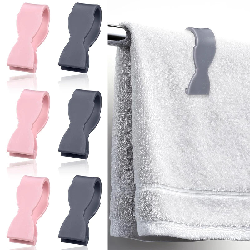 6Pcs Towel Clip For Kitchen Hand Towel Clip For Kitchen Oven Dishwasher Stove Bathroom Towel Rack Clothing Towel For Fixing Tool