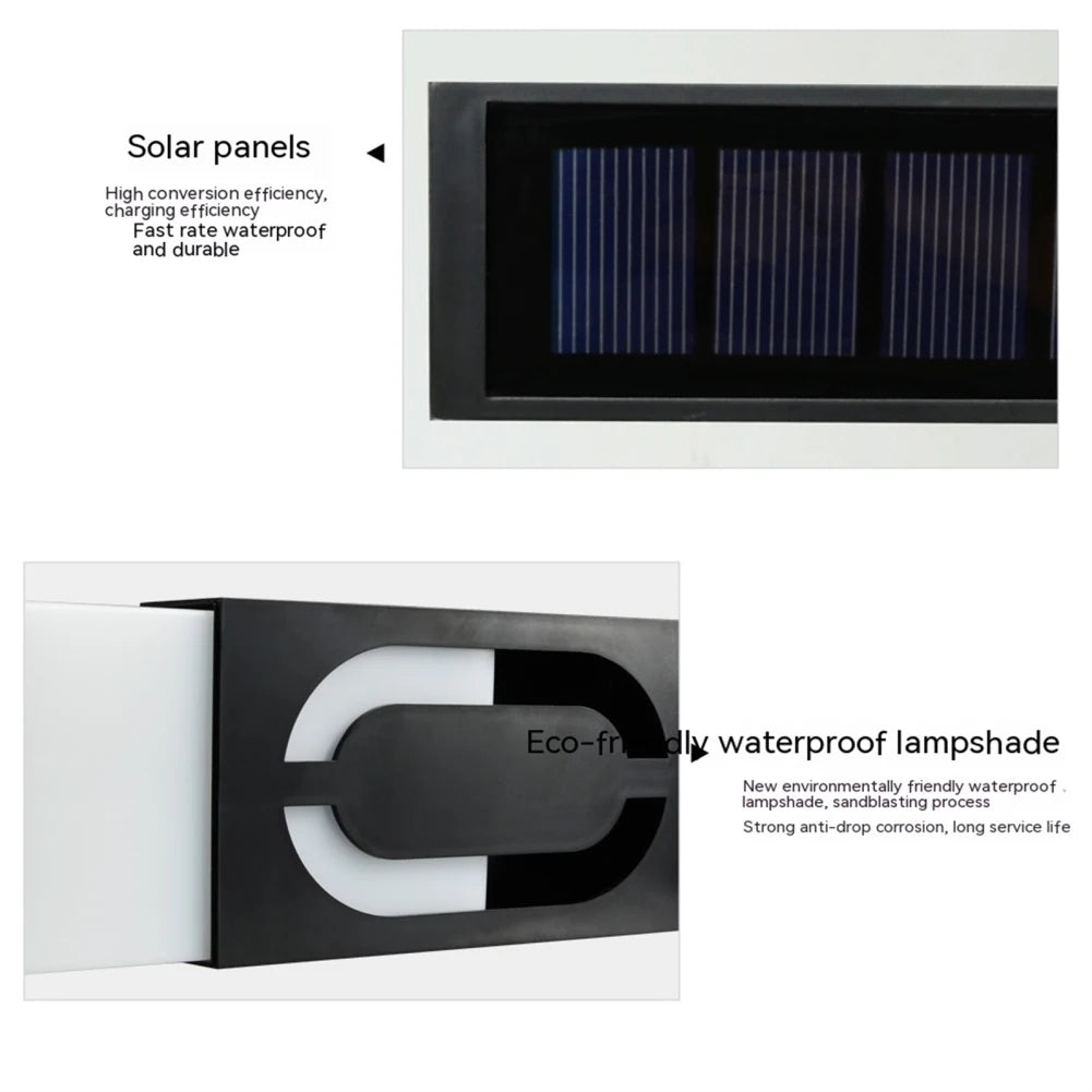 6 LEDs House Number Solar Led Light IP65 Waterproof Auto on/off Super Bright Solar Powered Number Door Plate