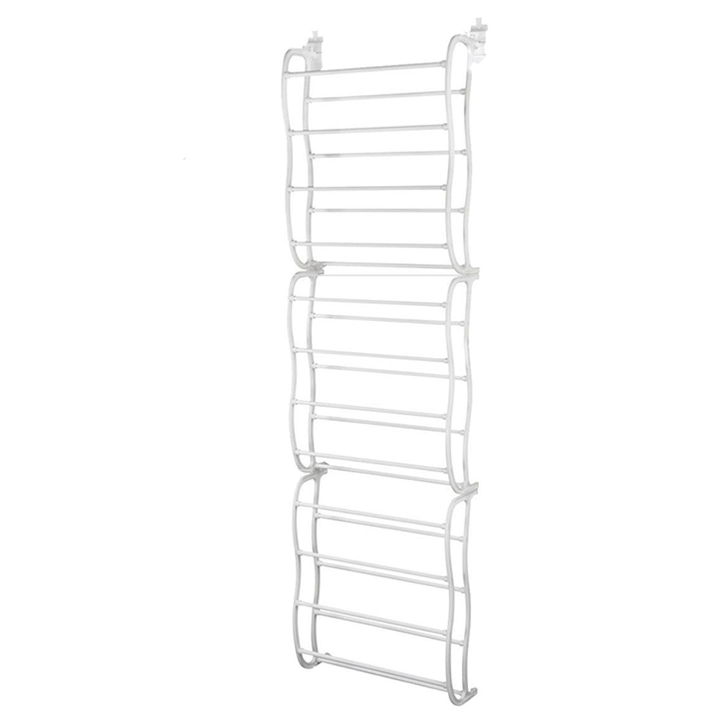 36-Pair Over-the-Door Shoe Rack – 12-Layer Closet Organizer
