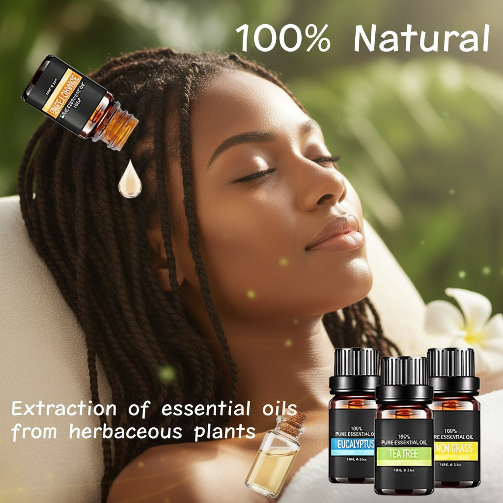 Organic Essential Oils Gift Set – Natural Aromatherapy Collection for Diffusers