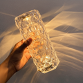 Nordic Crystal Table Lamp – USB Touch Dimming Diamond Night Light